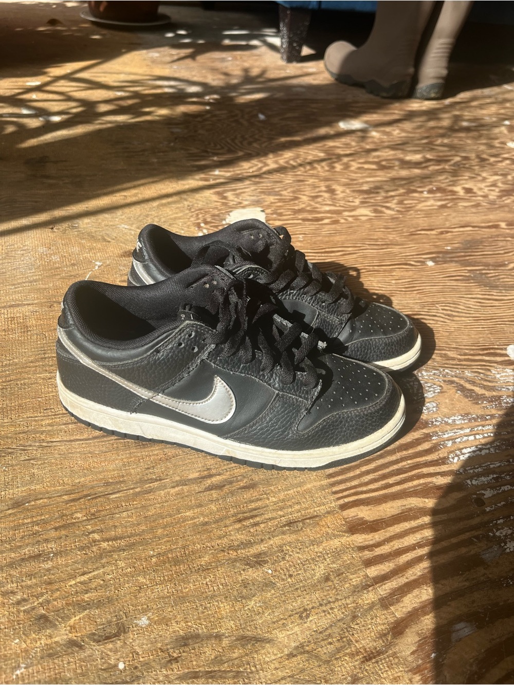 Nike Black Sneakers with White Swoosh